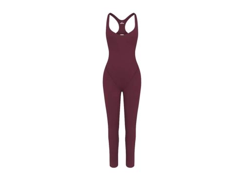 Nike x SKIMS Women's Matte Racer Long Onesie Currant