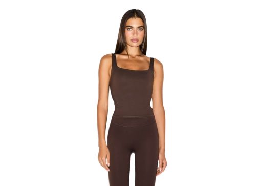 Nike x SKIMS Women's Matte Square Neck Tank Dark Sepia