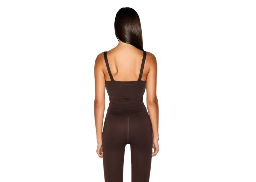 Nike x SKIMS Women's Matte Square Neck Tank Dark Sepia