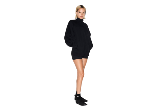 Nike x SKIMS Women's Matte Tricot Oversized Track Jacket Obsidian