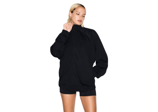 Nike x SKIMS Women's Matte Tricot Oversized Track Jacket Obsidian