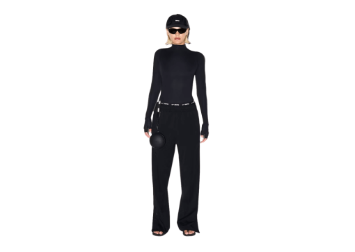 Nike x SKIMS Women's Matte Tricot Side Snaps Pant Obsidian