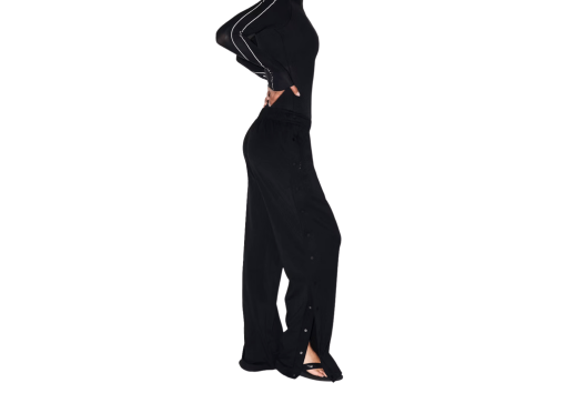 Nike x SKIMS Women's Matte Tricot Side Snaps Pant Obsidian