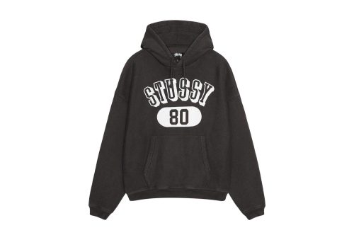 Stussy 80 Relaxed Hoodie Washed Black