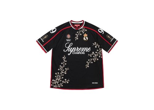 Supreme Floral Soccer Jersey Black