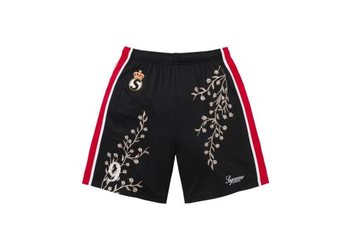 Supreme Floral Soccer Short Black