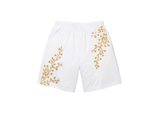 Supreme Floral Soccer Short White