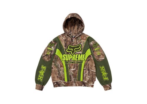 Supreme Fox Racing Zip Up Hooded Sweatshirt Realtree Hardwoods Camo