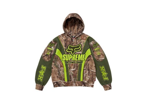 Supreme Fox Racing Zip Up Hooded Sweatshirt Realtree Hardwoods Camo