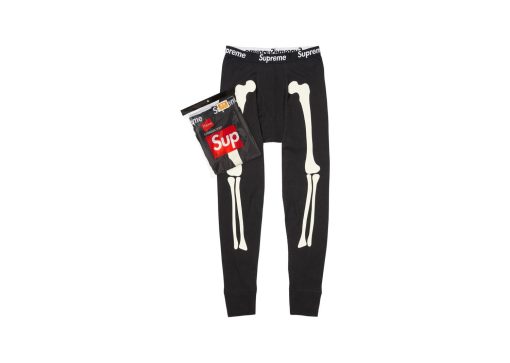 Supreme Hanes Bones Thermal Pant FW25 Black