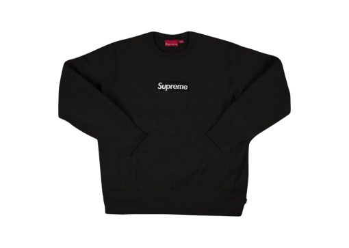 Supreme Washed Box Logo Crewneck Black
