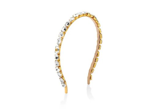 Balmain Eclat Headband Small Silver Gold