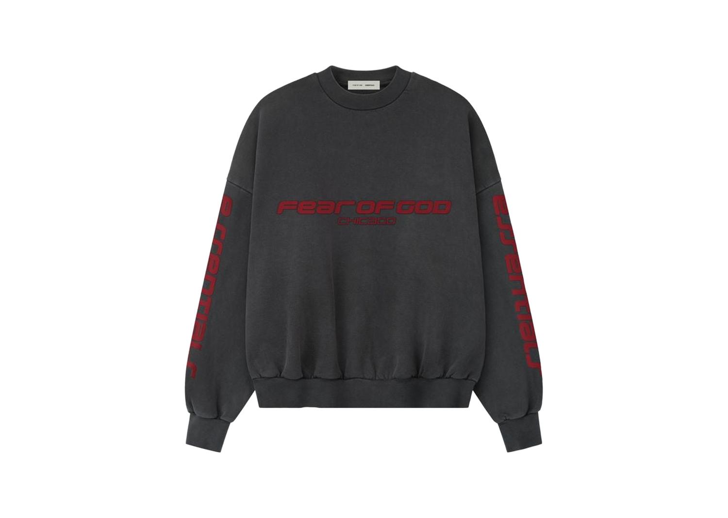 Fear of God Essentials Chicago Heavy Fleece Cropped Sweatshirt Iron Grey