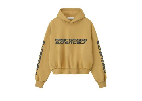 Fear of God Essentials Cropped Relaxed Hoodie Canyon