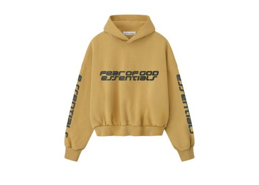 Fear of God Essentials Cropped Relaxed Hoodie Canyon