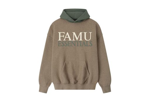 Fear of God Essentials FAMU Sport Hoodie Homestead HeatherBalsam Green