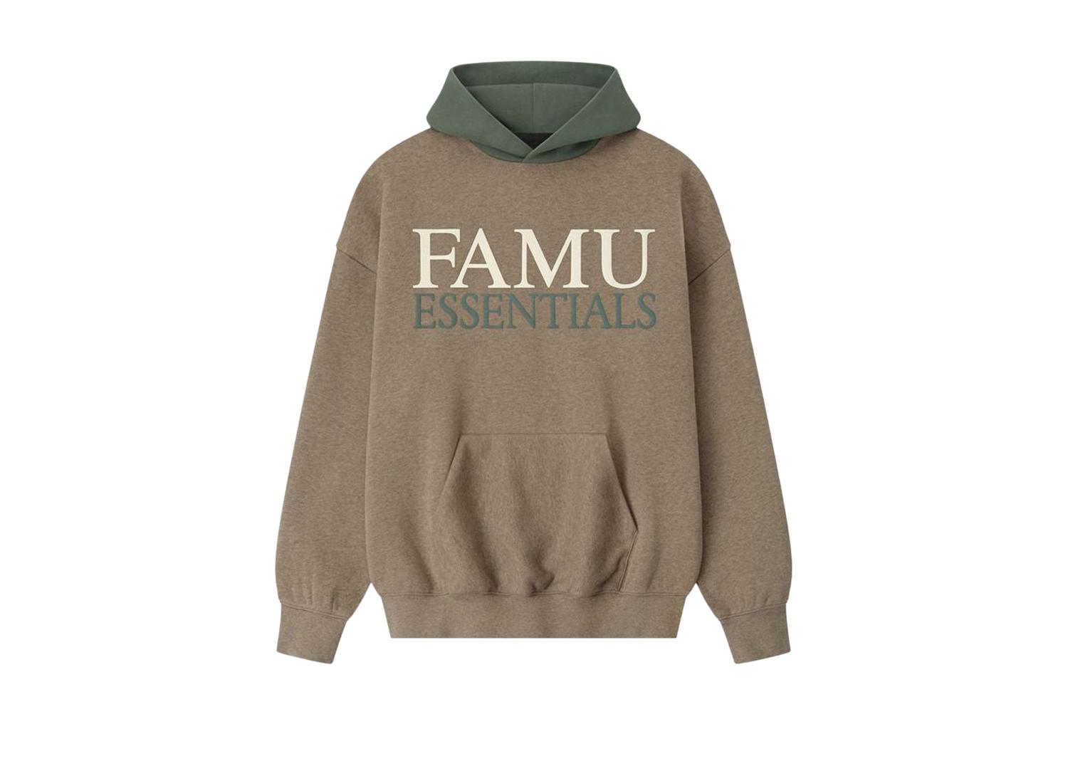Fear of God Essentials FAMU Sport Hoodie Homestead HeatherBalsam Green