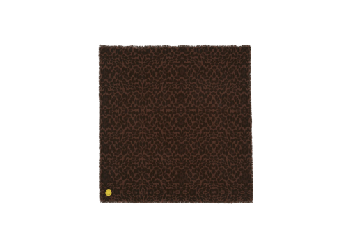 Kujten Grand Bandana Hachiko Leo Smiley Leoprint Spicy Brown