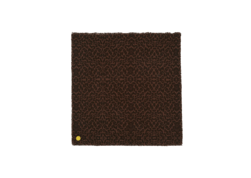 Kujten Grand Bandana Hachiko Leo Smiley Leoprint Spicy Brown