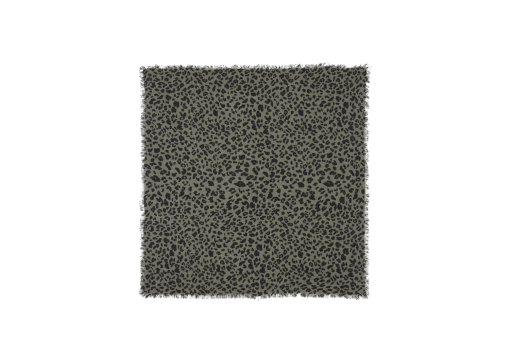 Kujten Grand Bandana Hachiko Leopard Kaki Chiné