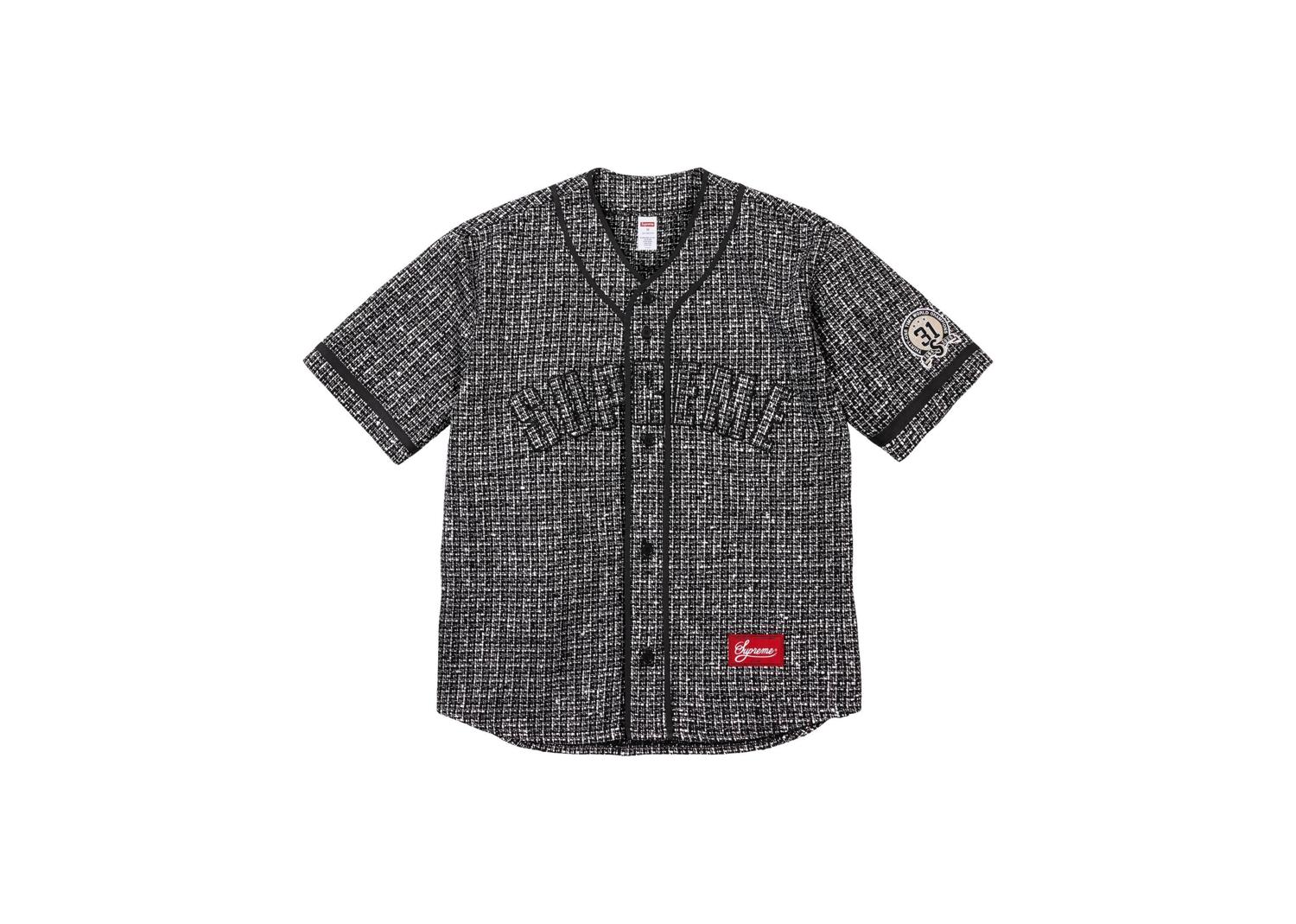 Supreme Boucle Baseball Jersey Black