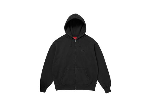 Supreme Small Box Zip Up Hooded Sweatshirt Black
