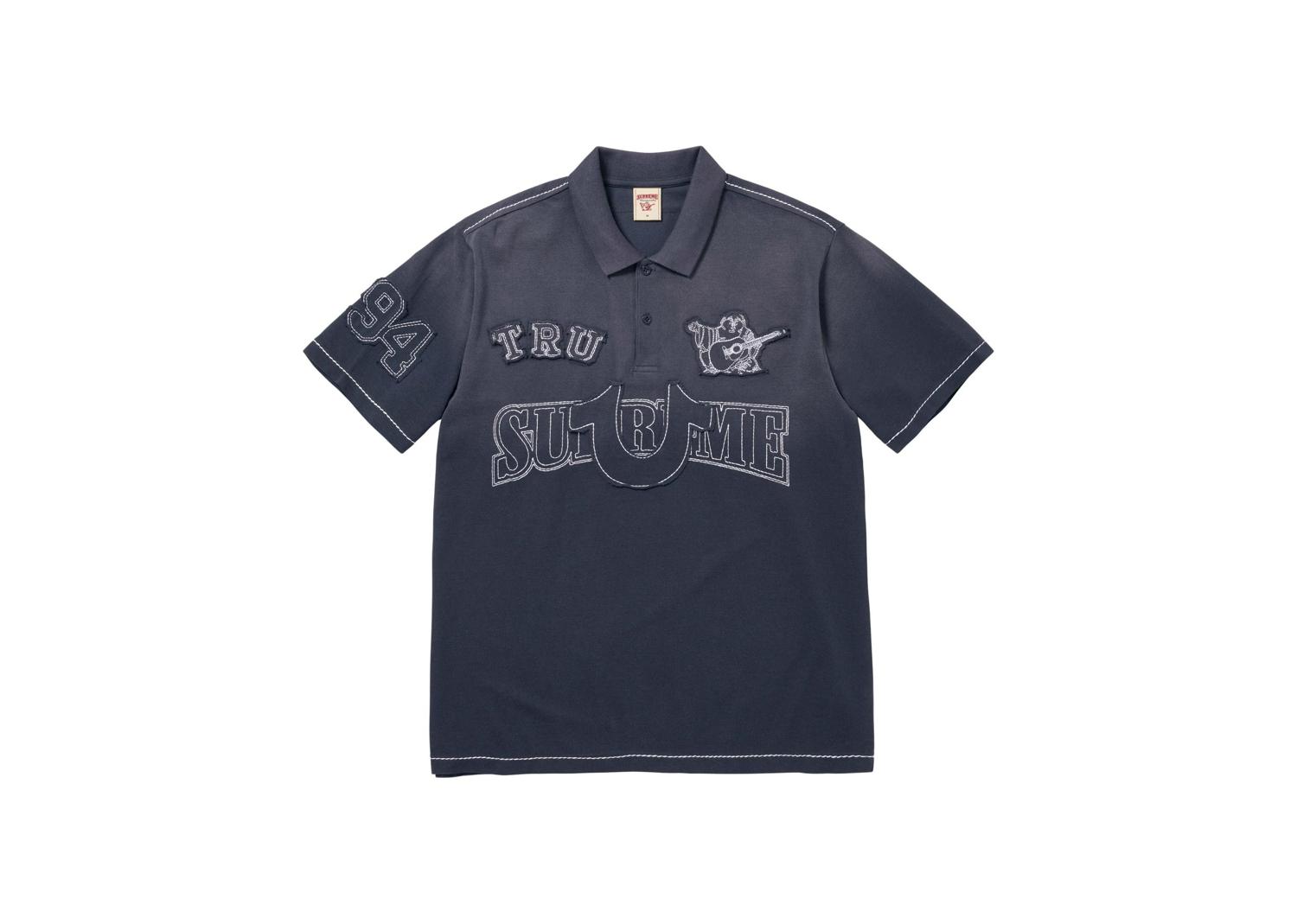 Supreme True Religion Applique Polo Navy