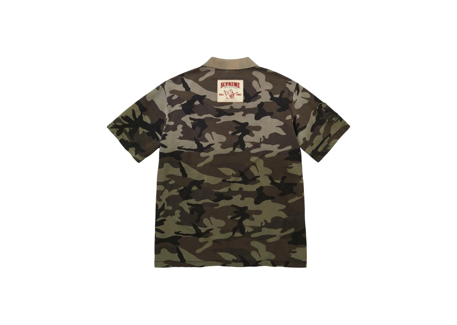 トップス Supreme True Religion Applique Polo Camo Supreme-True-Religion-Applique