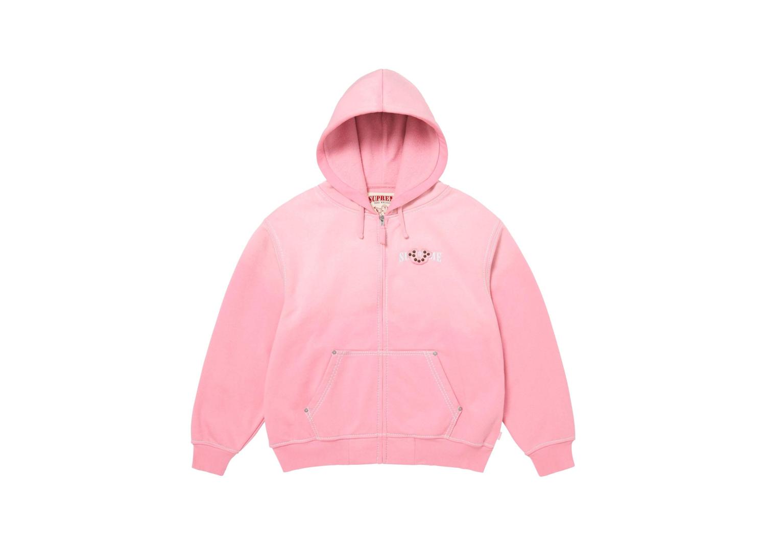 Supreme True Religion Zip Up Hooded Sweatshirt Pink