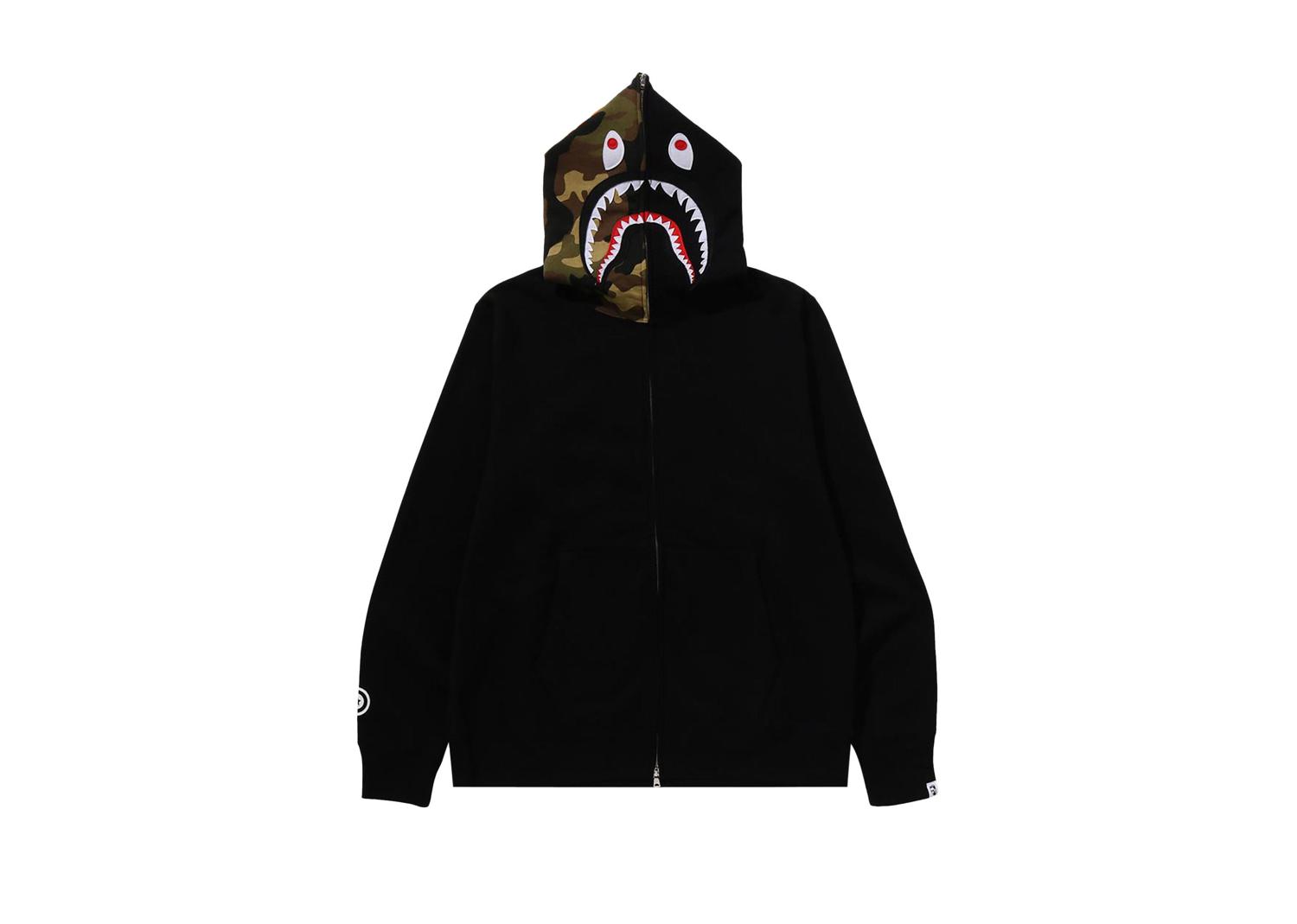 BAPE 1st Shark Full Zip Hoodie Black