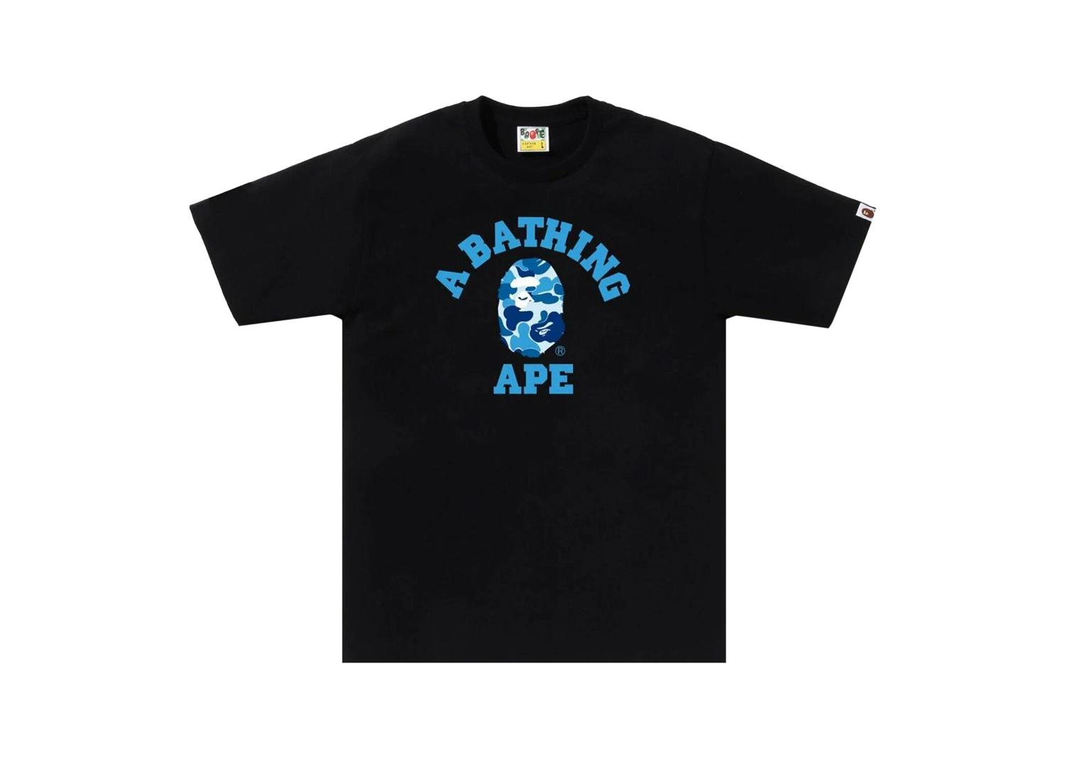 BAPE ABC Camo College Tee BlackBlue