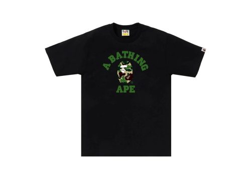 BAPE ABC Camo College Tee BlackGreen