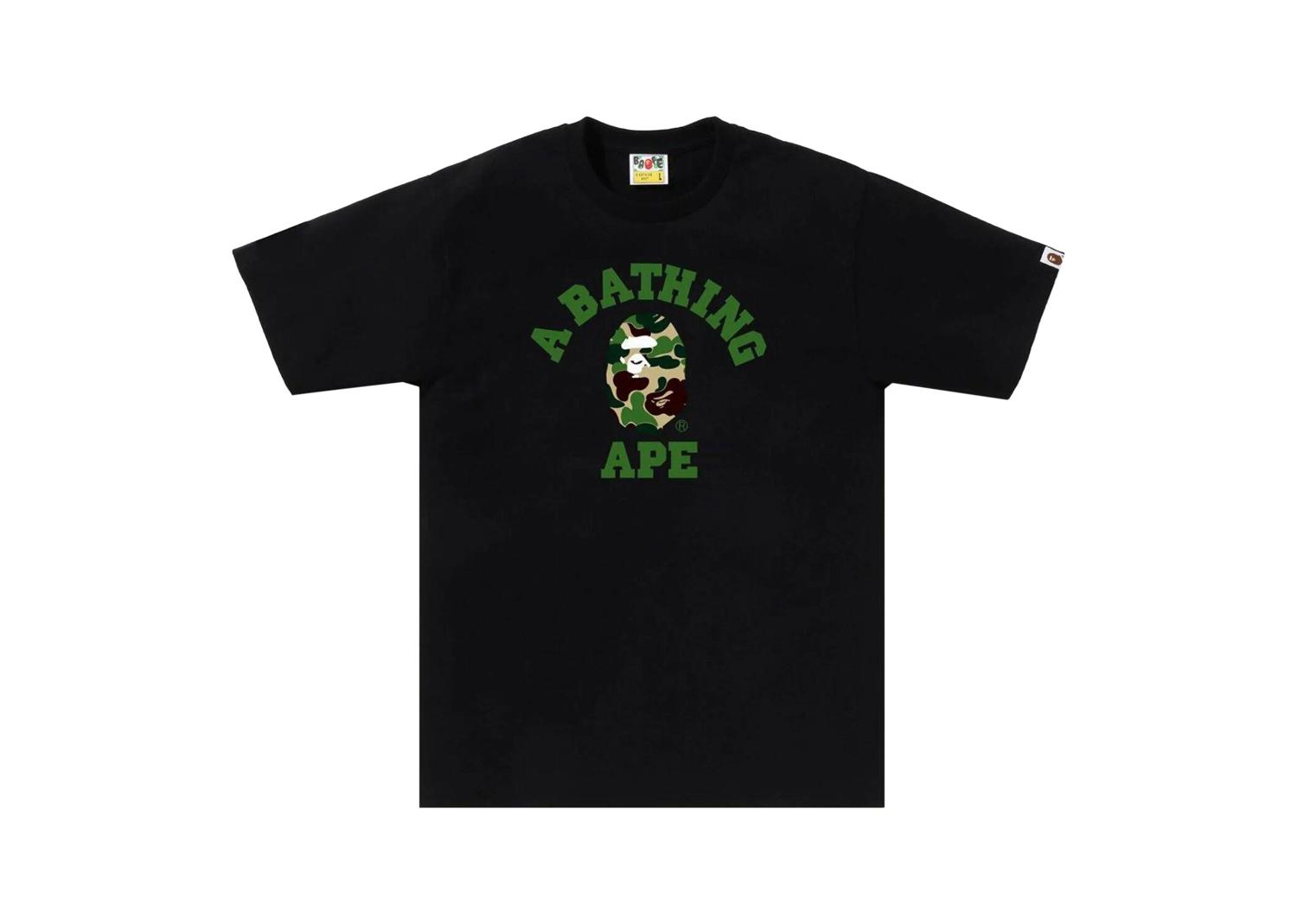 BAPE ABC Camo College Tee BlackGreen