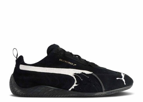 Balenciaga x Puma Speedcat Suede Distressed Black White 847146