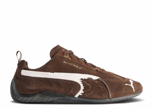 Balenciaga x Puma Speedcat Suede Distressed Brown White