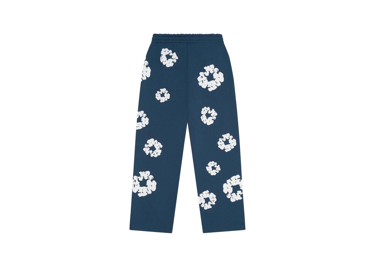 Denim Tears Cotton Wreath Baggy Sweatpants Navy | FW25BAS15902312