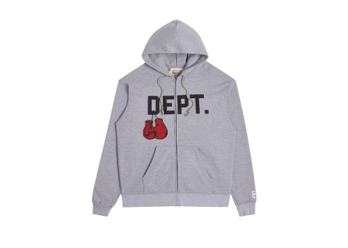 Gallery Dept. Boxing Merch Zip Hoodie Heather Grey