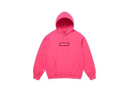 Supreme Box Logo Hooded Sweatshirt Magenta