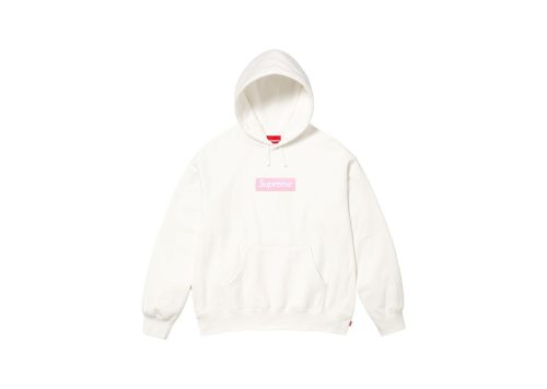 Supreme Box Logo Hooded Sweatshirt White