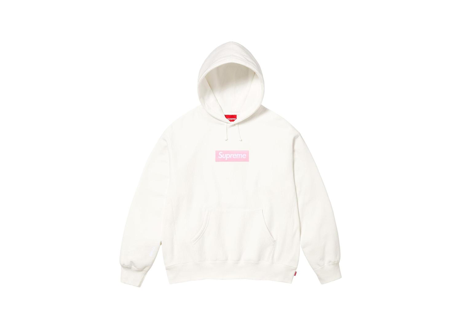 Supreme Box Logo Hooded Sweatshirt White