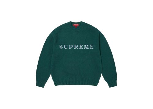 Supreme Contrast Logo Sweater Pine