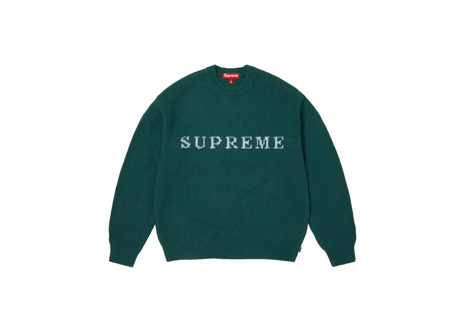 Supreme Contrast Logo Sweater Pine