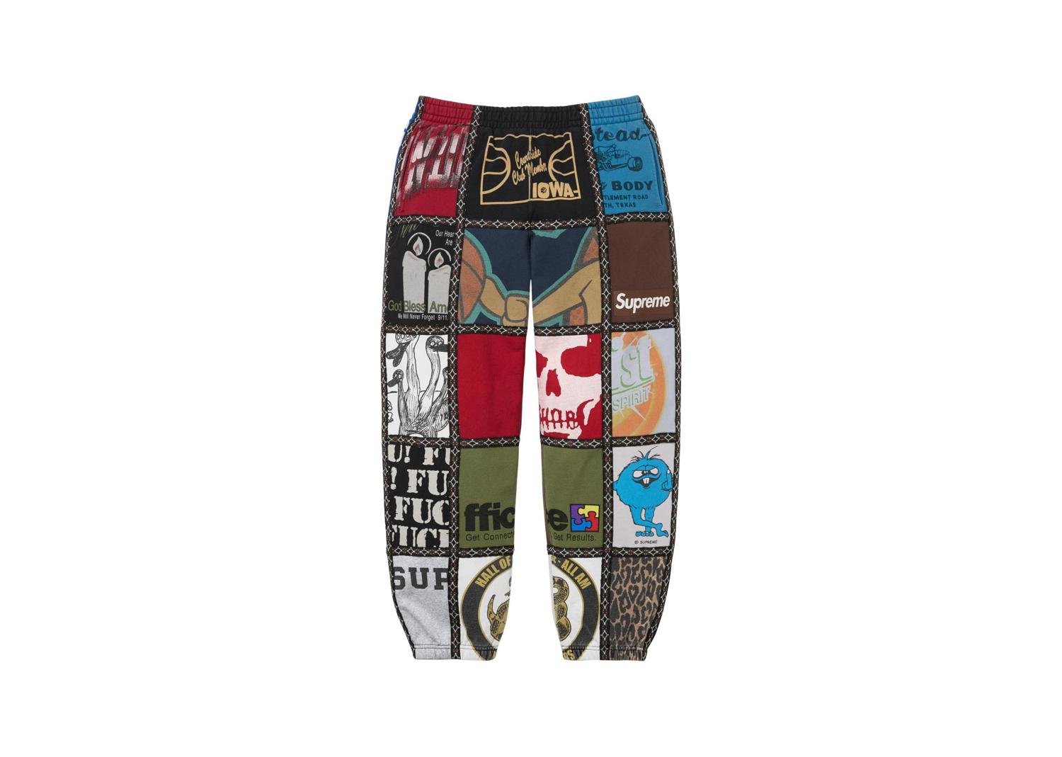 Supreme Number ine Patchwork Sweatpant Multicolor