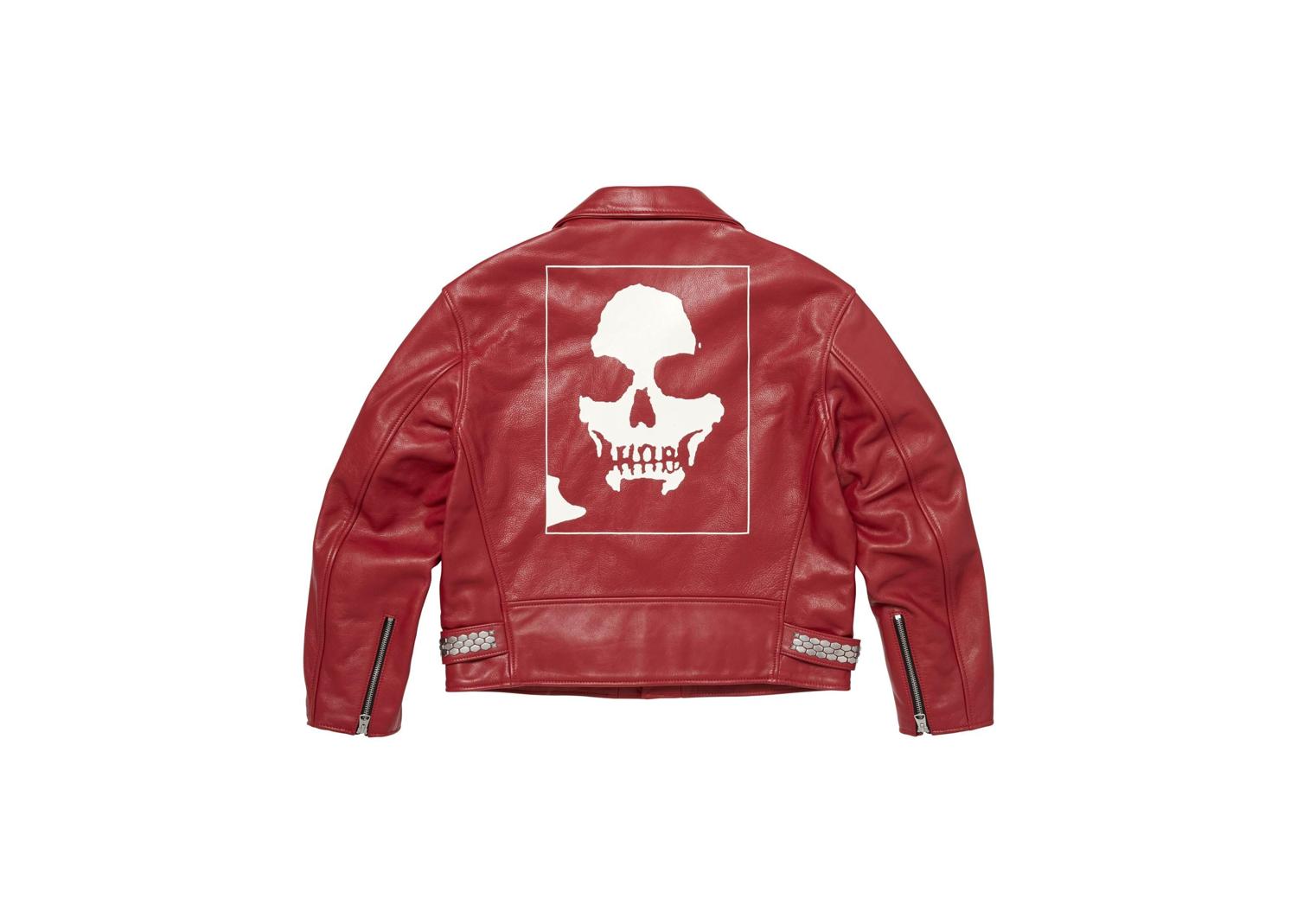 Supreme Number (N)ine Schott Perfecto Leather Jacket Red | FW25J51