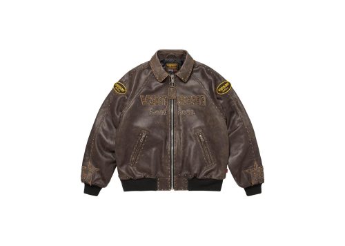 Supreme Vanson Leathers b.b. Simon Jacket Brown