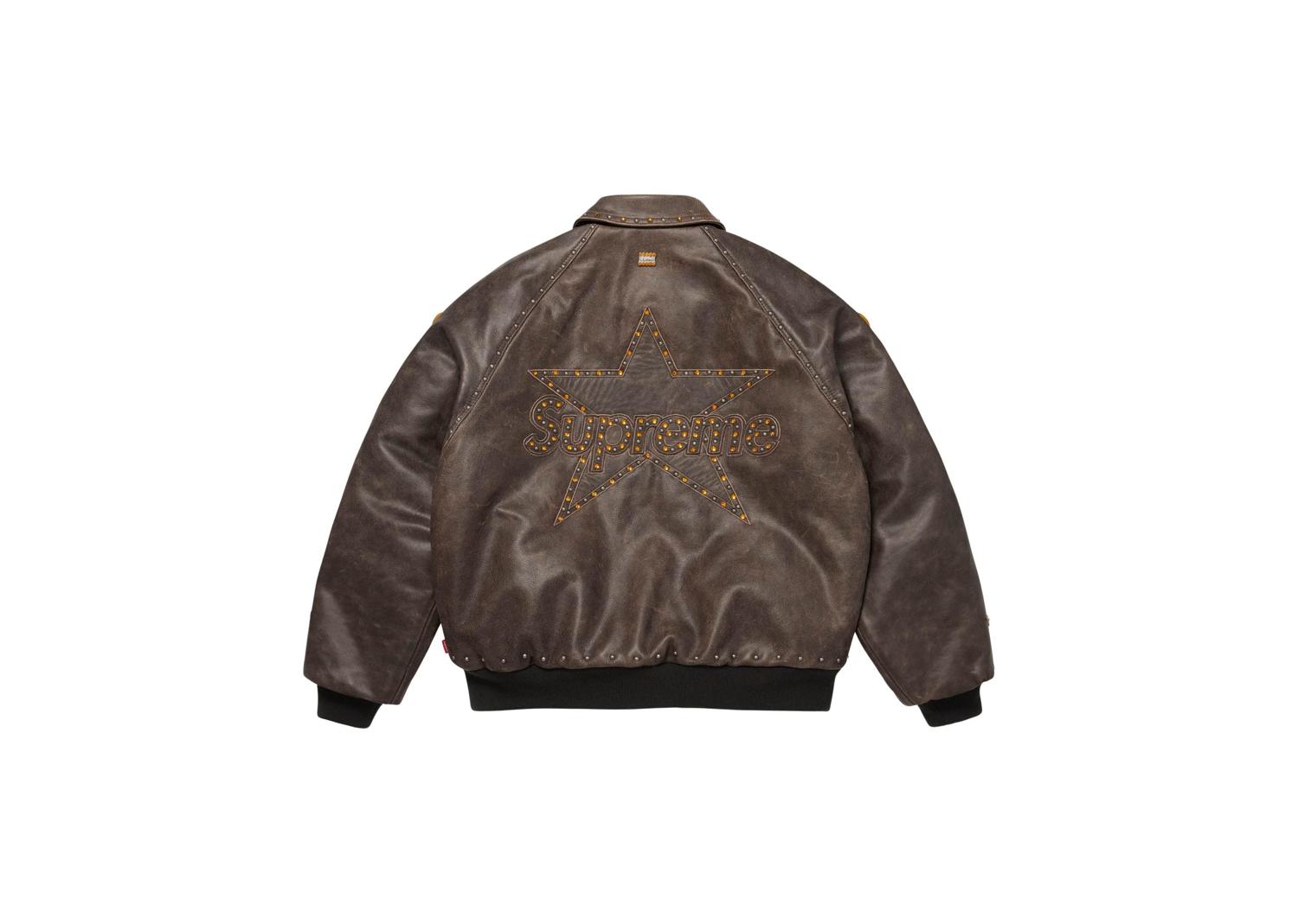 Supreme Vanson Leathers b.b. Simon Jacket Brown | FW25J62-BROWN 