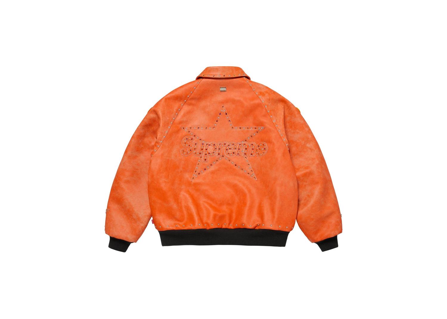 Supreme Vanson Leathers b.b. Simon Jacket Orange | FW25J62-ORANGE 