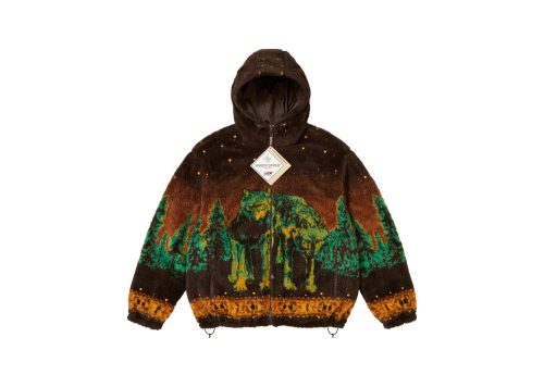 Supreme b.b. Simon Reversible Hooded Fleece Jacket Brown