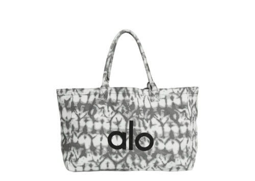Alo Yoga Iconic Shopper Tote Bag Grey Tiedye