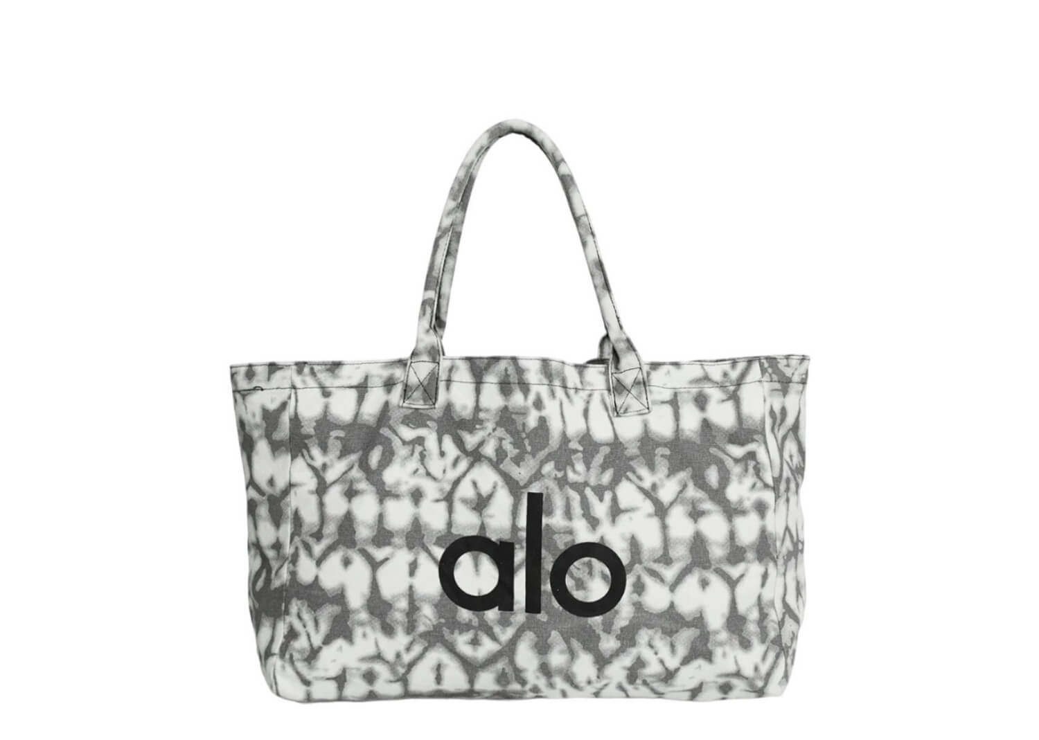 Alo Yoga Iconic Shopper Tote Bag Grey Tiedye